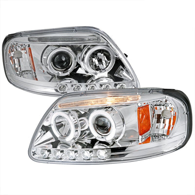 Spec-D 97-04 Ford Expedition F150 Projector Headlights Chrome