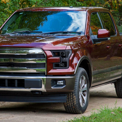 Spec-D 15-17 Ford F150 LED Projector Headlights Black/Smoked