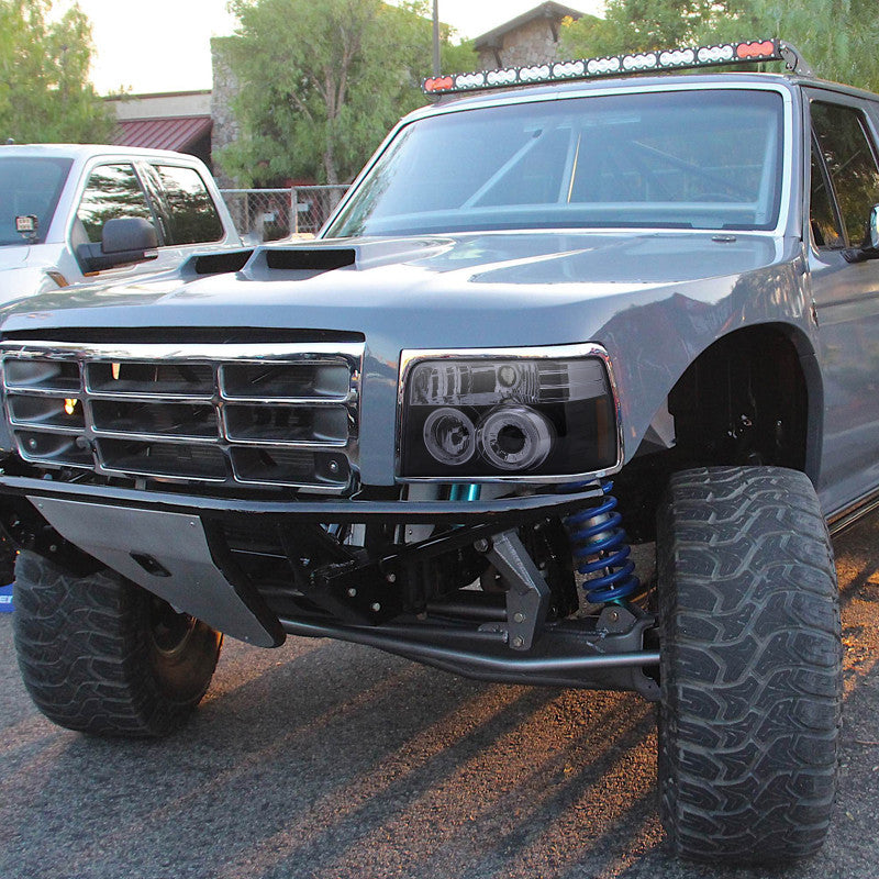Spec-D 92-96 Ford F150 F250 Bronco Headlights Black/Smoked