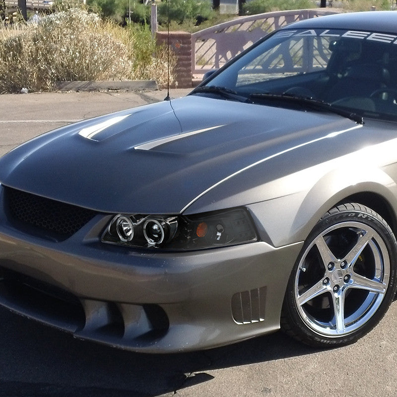 Spec-D 99-04 Ford Mustang Dual Halo LED Projector Headlights