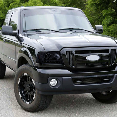 Spec-D 01-11 Ford Ranger Projector Headlights LED Singals Black
