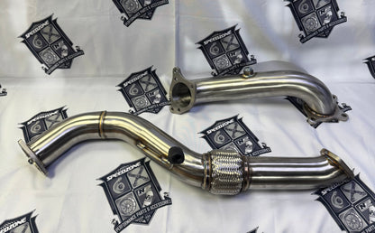 SPDZ1 2.5″ Catless Downpipe+Front Pipe For Honda Civic 1.5t Turbo EX LX SI 2016-2022