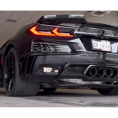 AWE 2023+ C8 Corvette Z06 SwitchPath Cat-Back Exhaust - Diamond Black Tips