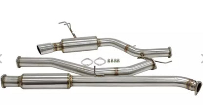 Blox CatBack Exhaust System Fully Polished | Fits 01 + Honda Civic EX Coupe