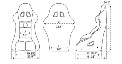 SPDZ1 XL Legend Series Color Shift Bucket Seats