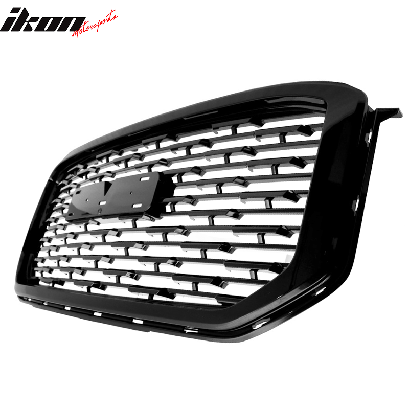 2015-2020 GMC Yukon Denali Style Black Front Bumper Upper Grille ABS
