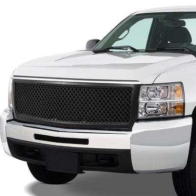 2007-2013 Chevrolet Silverado 1500 Squared Mesh Grille - Matte Black