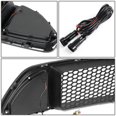 2015-2017 Ford Mustang Badgeless Honeycomb Mesh Grille - Black