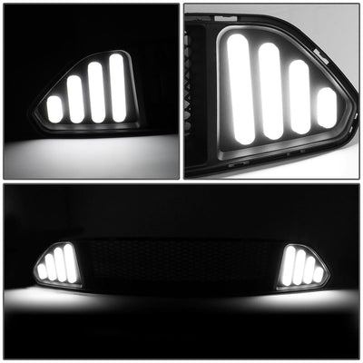 2015-2017 Ford Mustang Badgeless Honeycomb Mesh Grille - Black