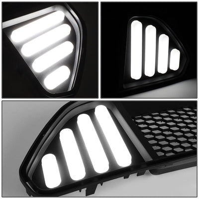 2015-2017 Ford Mustang Badgeless Honeycomb Mesh Grille - Black