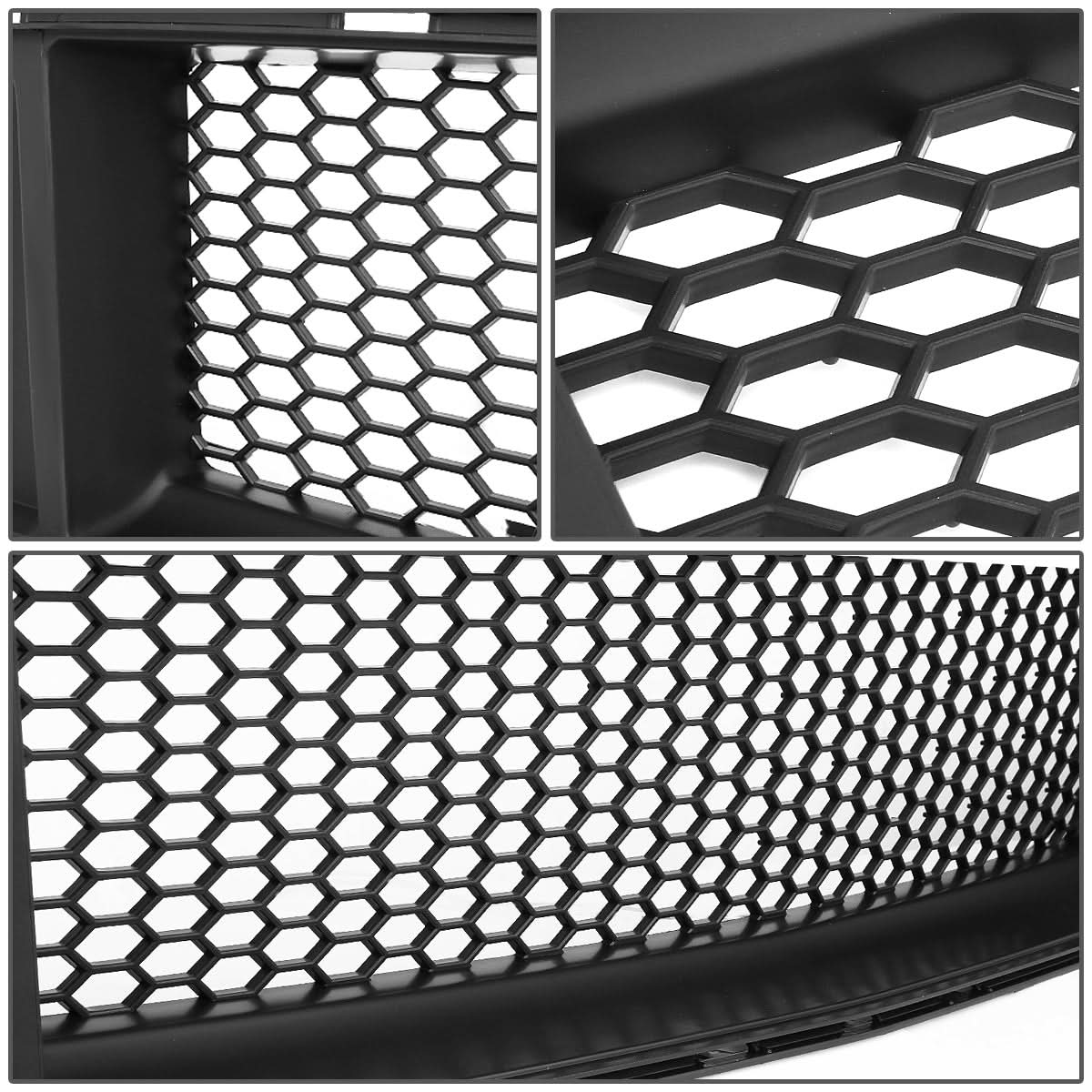 2015-2017 Ford Mustang Badgeless Honeycomb Mesh Grille - Black