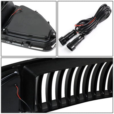 2015-2017 Ford Mustang Badgeless Vertical LED Grille - Black