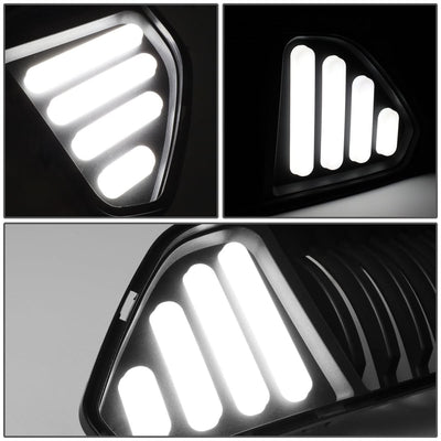 2015-2017 Ford Mustang Badgeless Vertical LED Grille - Black