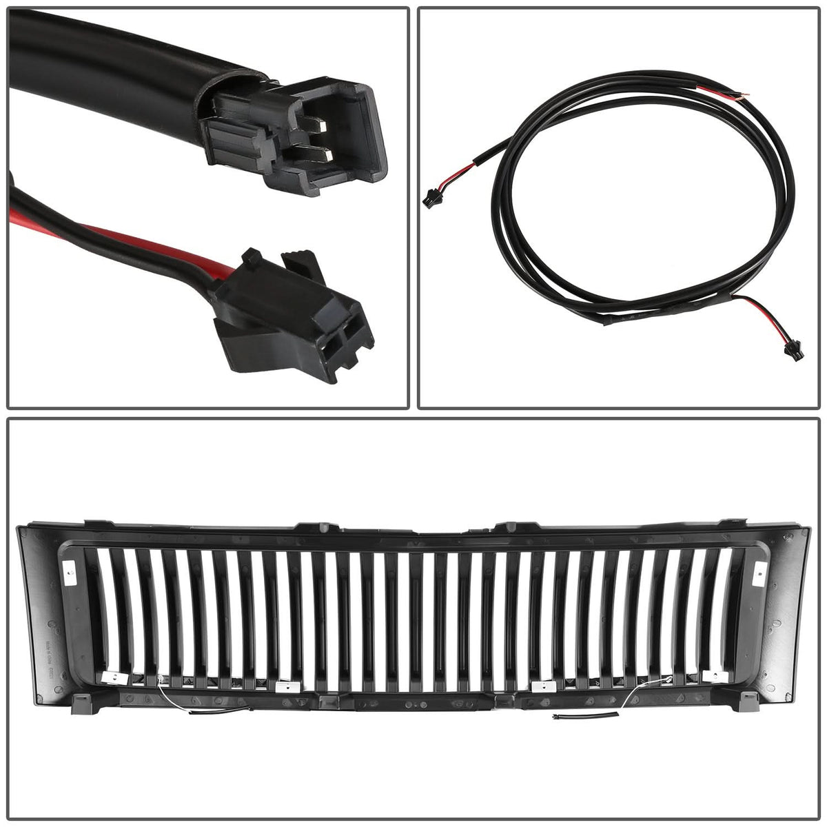 07-13 Chevrolet Silverado 1500 Vertical Slat Style LED Grille