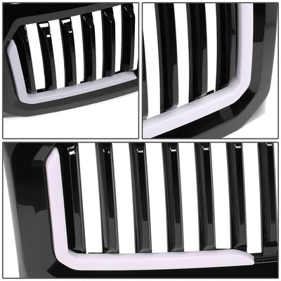 2009-2014 Ford F-150 Vertical Fence Style LED DRL Grille - Black