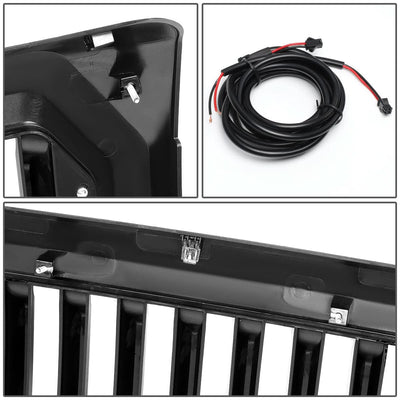 2009-2014 Ford F-150 Vertical Fence Style LED DRL Grille - Black