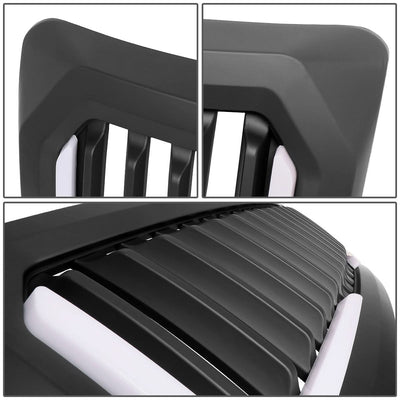2009-2014 Ford F-150 Vertical Fence Style LED DRL Grille - Matte Black