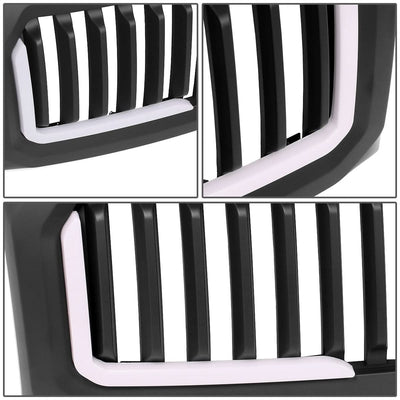 2009-2014 Ford F-150 Vertical Fence Style LED DRL Grille - Matte Black