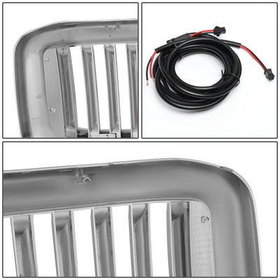 99-04 Ford F-250 F-350 F-450 F-550 Vertical Fence Style LED DRL Grille