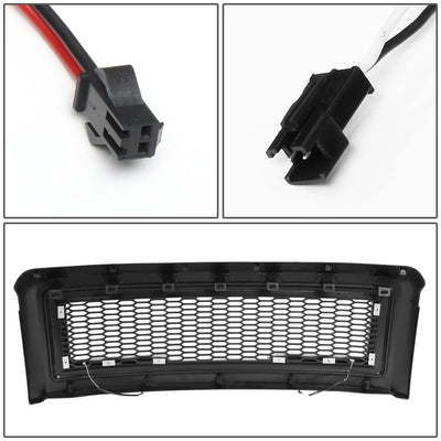 2008-2010 Ford F-250 F-350 F-450 F-550 Honeycomb Mesh Grille w/ LED DRL