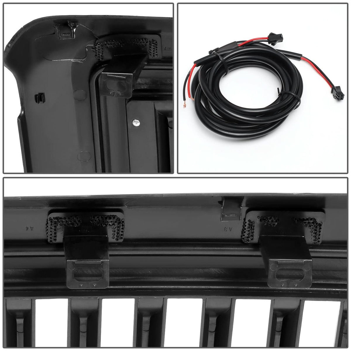 08-10 Ford F-250 F-350 F-450 F-550 Vertical Fence LED DRL Grille
