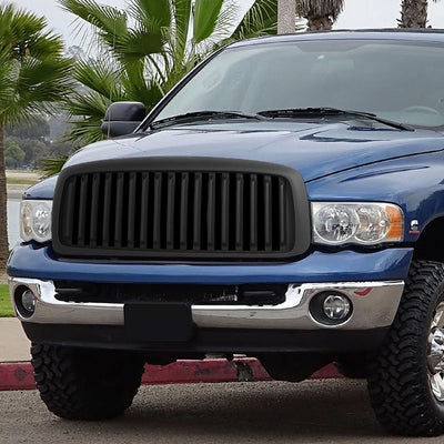 02-05 Dodge Ram 1500/2500/3500 Vertical Fence Style Grille - Matte Black