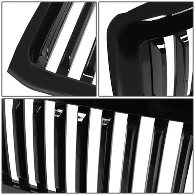 99-04 Ford F-250 F-350 F-450 F-550 Vertical Fence Style Grille - Black