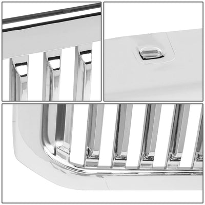 99-04 Ford F-250 F-350 F-450 F-550 Vertical Fence Style Chrome Grille