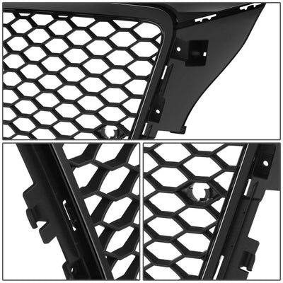 2009-2013 Audi A3 RS4 Style Grille with Parking Sensor Holes - Matte Black
