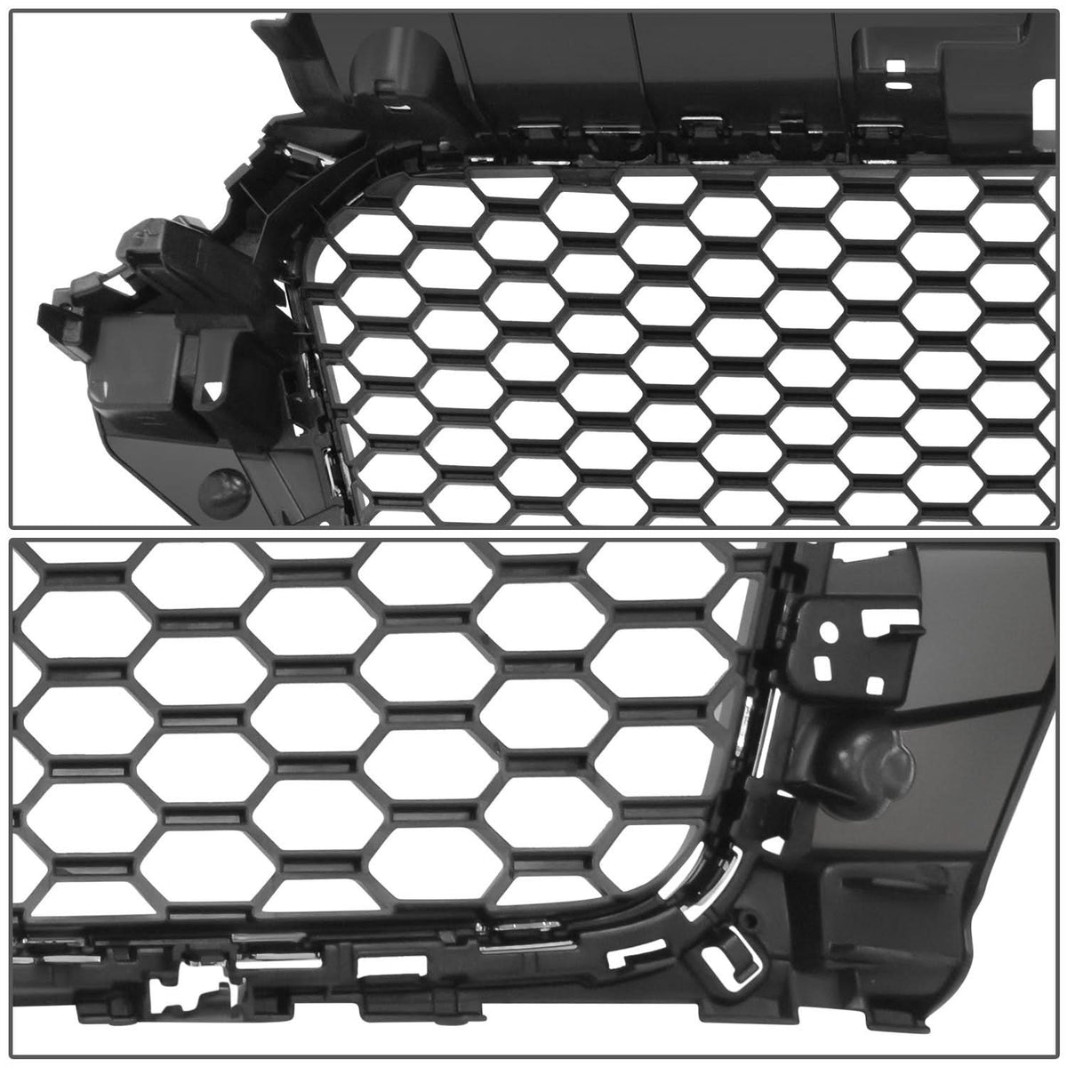 2014-2016 Audi A3 RS4 Style Grille Chrome Bezel Gloss Black