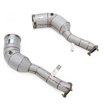 Catted Free Flow Stainless Steel Down Pipes for Porsche Macan Turbo GTS