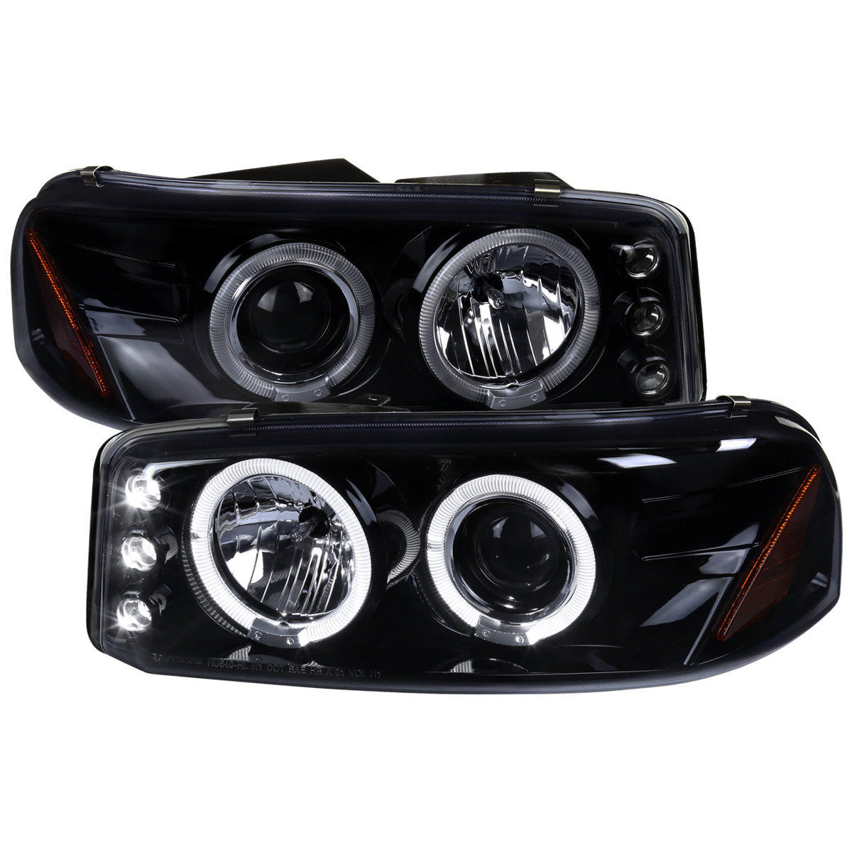 Spec-D 00-06 GMC Yukon Denali Headlights Halo Projector Smoked