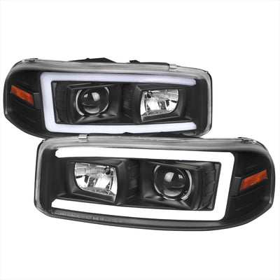Spec-D 01-06 GMC Yukon Denali Projector Headlights Black Clear