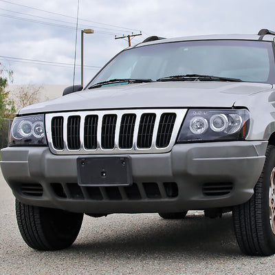 Spec-D 99-04 Jeep Grand Cherokee Dual Halo Headlights Black