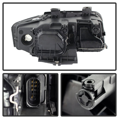 SPYDER Xtune Audi A4 02-05 Halogen Only Crystal Headlights Black HD-JH-AA402-AM-BK 9025938
