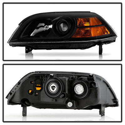 SPYDER Xtune Acura Mdx 2004-2006 Crystal Headlights Black HD-JH-AMDX04-AM-BK 9026195