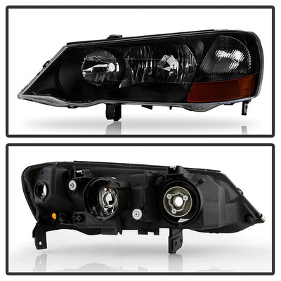 SPYDER xTune Acura TL 2002-2003 HID Model Only OEM Style headlights - Black HD-JH-ATL02-HID-BK 9036347