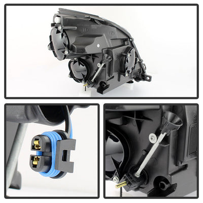 SPYDER Xtune Cadillac Cts 08-12 / CTS-V 09-12 Halogen Onlyprojector Headlights Chrome HD-JH-CACTS08-AM-C 9027246