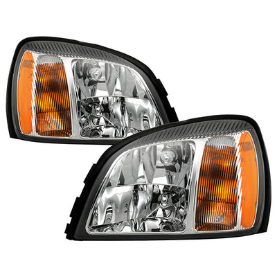 SPYDER Xtune Cadillac Deville 2000-2005 Crystal Headlights Chrome HD-JH-CADDEV00-AM-C 5079817