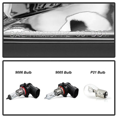 SPYDER Xtune Cadillac Deville 2000-2005 Crystal Headlights Chrome HD-JH-CADDEV00-AM-C 5079817