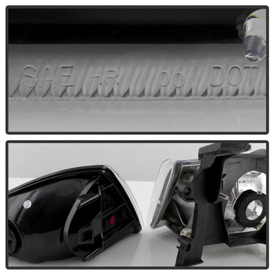 SPYDER xTune Chevy Cavalier 00-02 Corner Lamp & Headlights 4pcs set-Black HD-JH-CCAV00-SET-BK 9036705