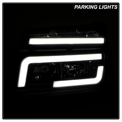 SPYDER xTune 04-12 Chevy Colorado Light Bar Headlights w/Bumper Lights - Black (HD-JH-CCOL04-LB-BK) 9050626
