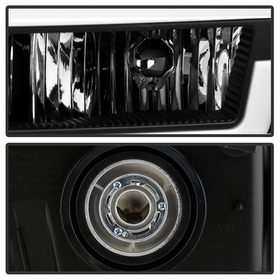 SPYDER xTune 04-12 Chevy Colorado Light Bar Headlights w/Bumper Lights - Black (HD-JH-CCOL04-LB-BK) 9050626