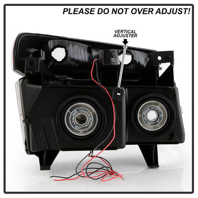 SPYDER xTune 04-12 Chevy Colorado Light Bar Headlights w/Bumper Lights - Black (HD-JH-CCOL04-LB-BK) 9050626