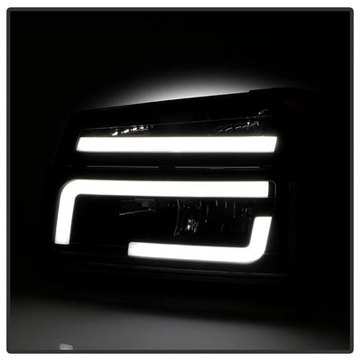 SPYDER xTune 04-12 Chevy Colorado Light Bar Headlights w/Bumper Lights - Black (HD-JH-CCOL04-LB-BK) 9050626