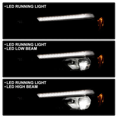 SPYDER xTune 23-25 Chevy Colorado LED Beam Headlight w/Halogen Signal - OE Left (HD-JH-CCOL23-LED-OE-L) 9960253