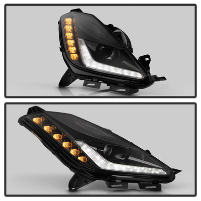 SPYDER xTune 14-18 Chevy Corvette Xenon HID LED DRL Headlight - OE Right (HD-JH-CCORV14-HID-OE-R) 9960178