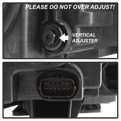 SPYDER xTune 11-14 Chrysler 300 Driver Side Halogen Headlight w/Bezel - OEM Left (HD-JH-CHR30011-OEBK-L) 9037825