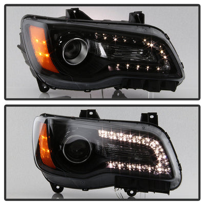 SPYDER xTune 11-14 Chrysler 300 Passenger Side Halogen Headlight w/Bezel - OEM Left (HD-JH-CHR30011-OEBK-R) 9037832