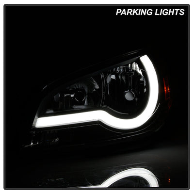 SPYDER Xtune Chevy Malibu 2008-2012 DRl LED Light Bar Headlights - Black (HD-JH-CMA08-LB-BK) 9048692